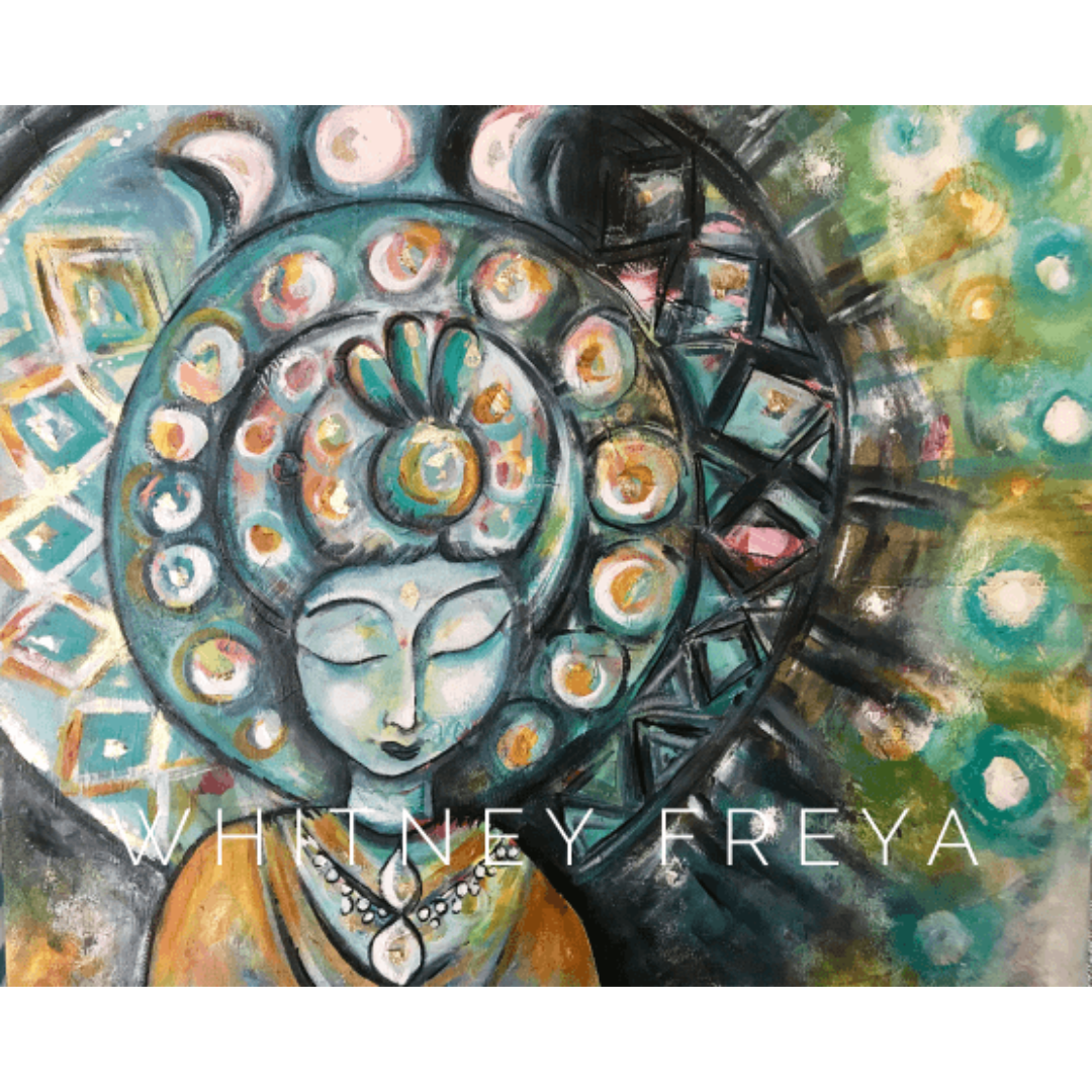 SOLD - Quan Yin of Light & Shadow Painting