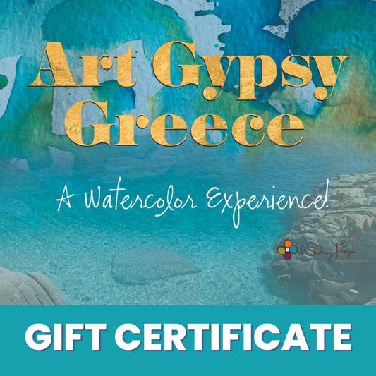 Gift Certificate: Art Gypsy Greece: A Watercolor Experience - 50% Off Course Price