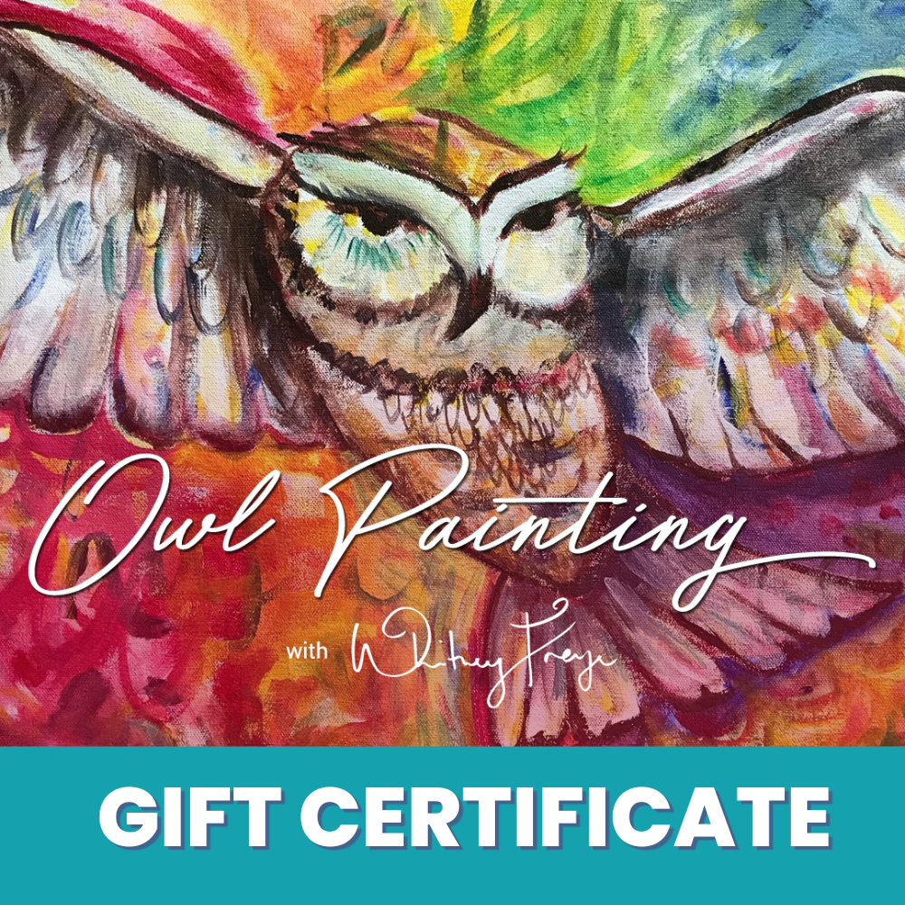 Gift Certificate: Art Gypsy Guatemala The OWL Painting Experience - 50% Off Course Price
